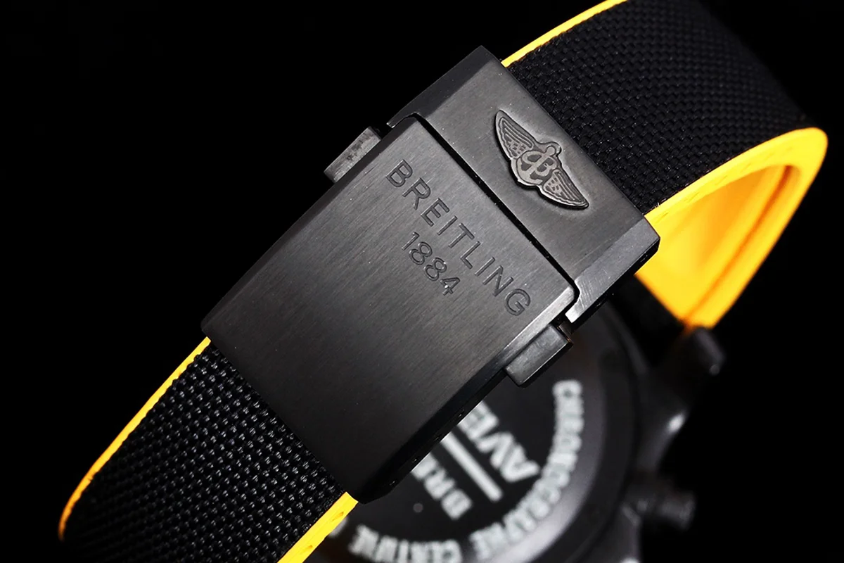 Avenger Hurricane Black Dial on Black/Yellow Nylon Strap