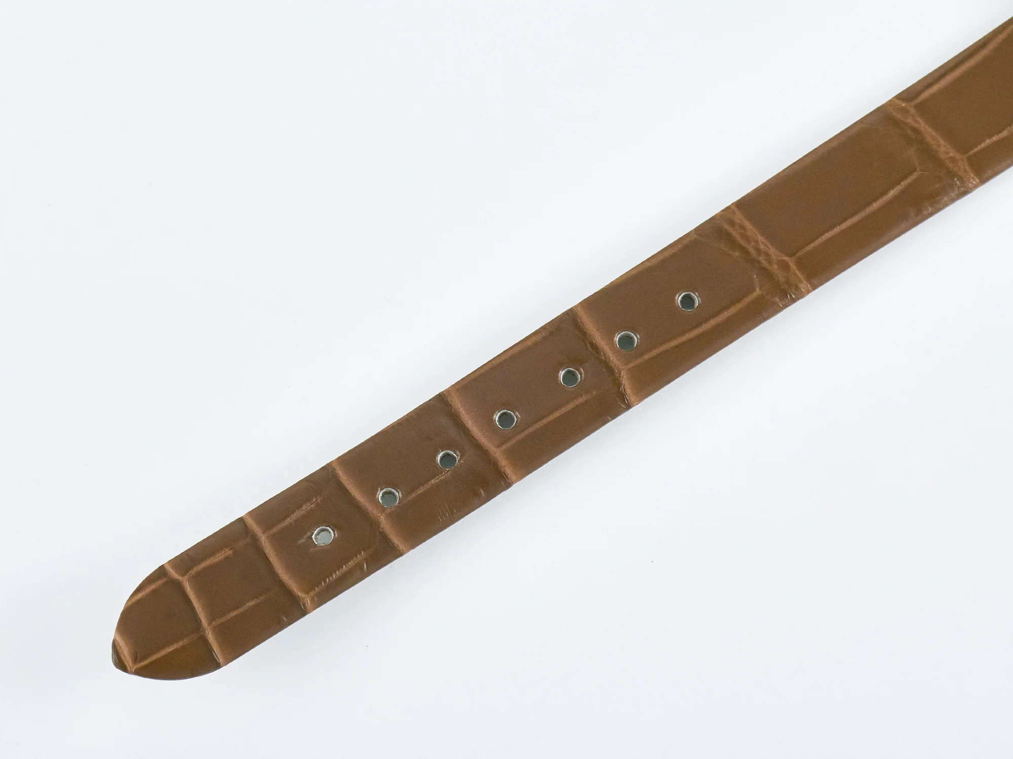 Baignoire De Cartier YG DRF 1:1 Best Edition Silver Dial on Brown Leather Strap Swiss Quartz