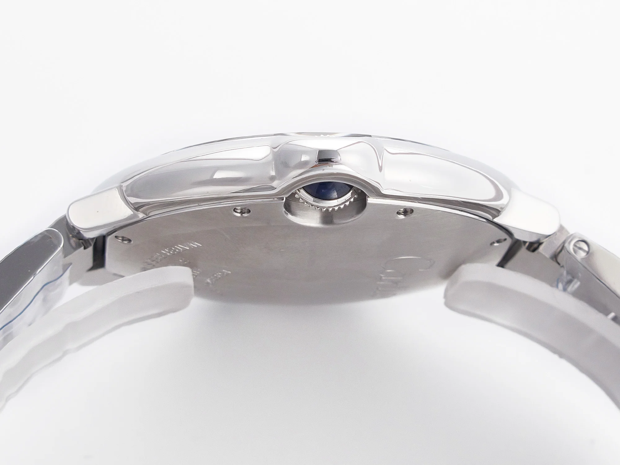Ballon Bleu 42mm SS AF 1:1 Best Edition White Texture Dial on SS Bracelet A2824 V5