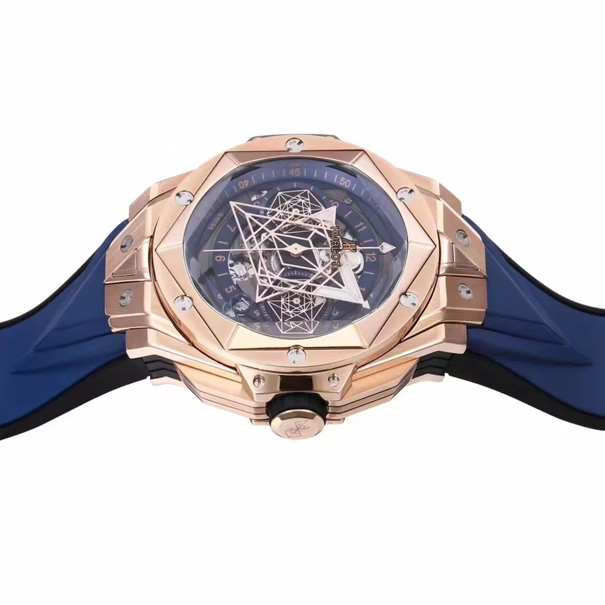 Big Bang Sang Bleu II Blue Dial in Rose Gold