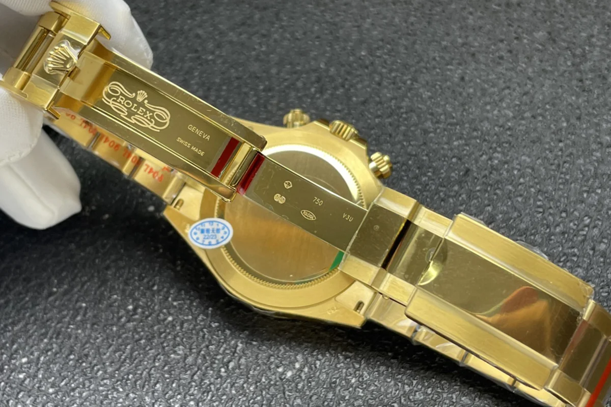 Blaken Daytona “Cards” White/Green Dial in Yellow Gold
