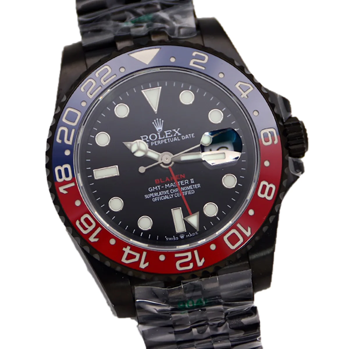 Blaken GMT Master II “Pepsi” 116719BLRO PVD Black