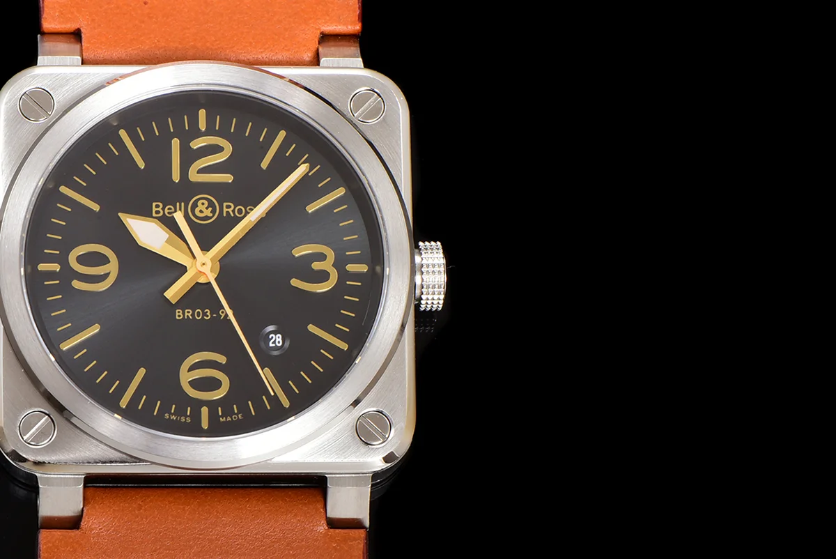 BR 03-92 Black Sunburst Dial