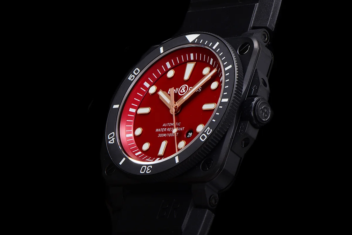 BR 03-92 Red Dial in PVD