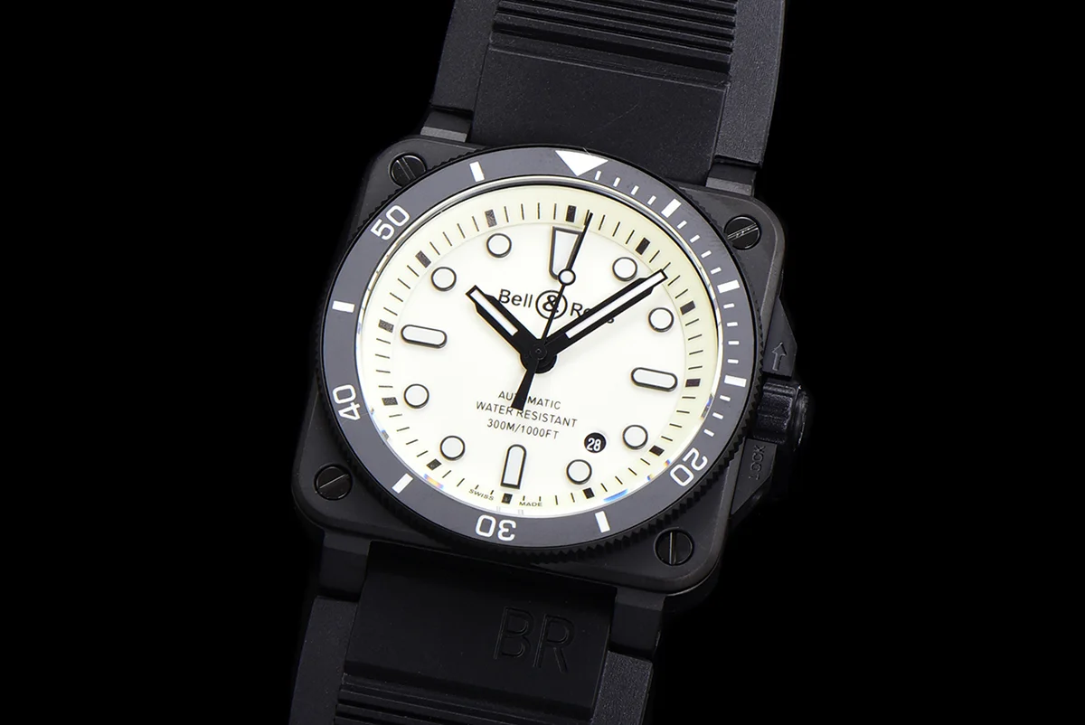 BR 03-92 White Dial in PVD