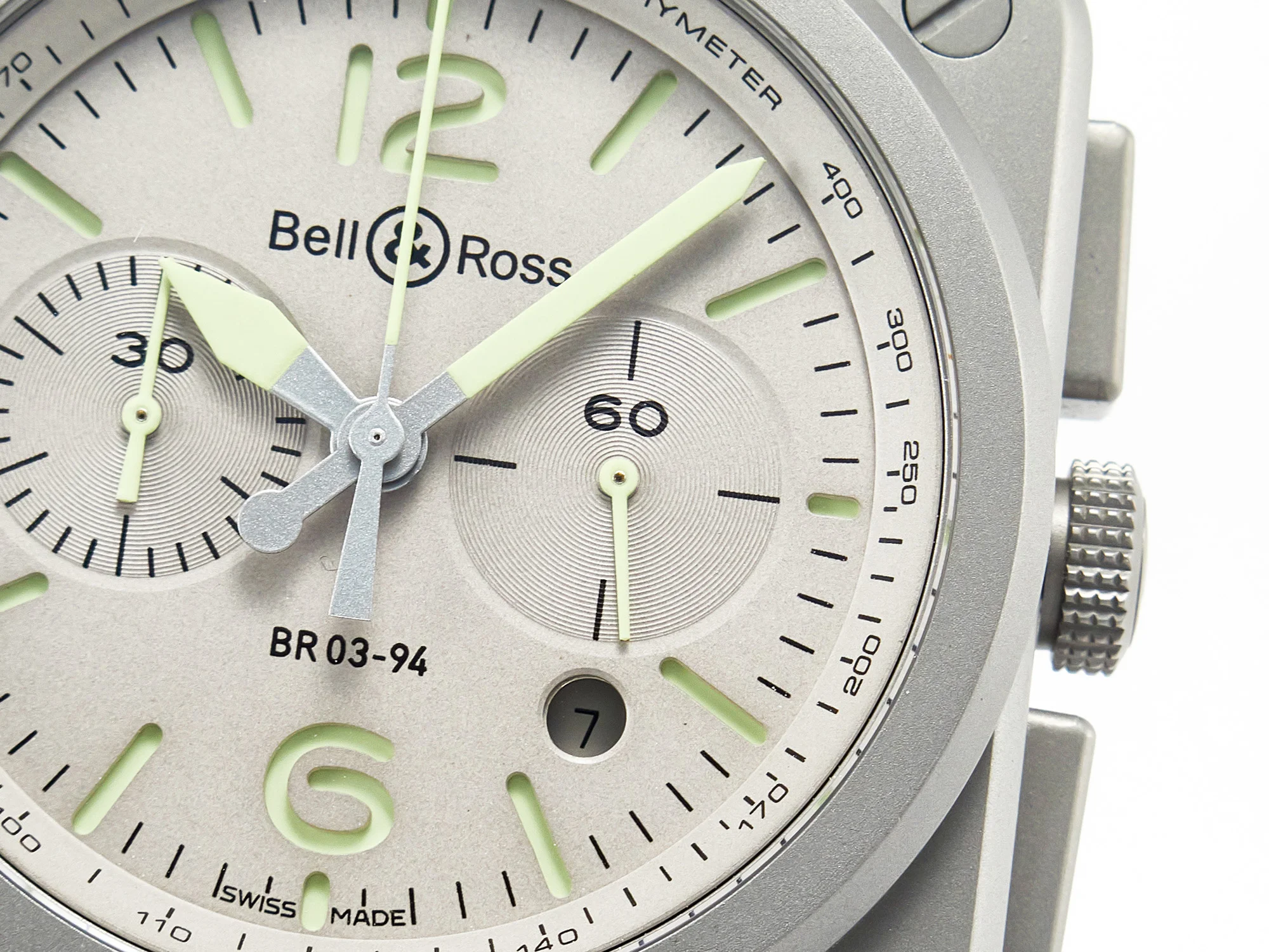 BR 03-94 Horolum Chronograph 1:1 Best Edition Brown Dial on Leather Strap Asia 7750