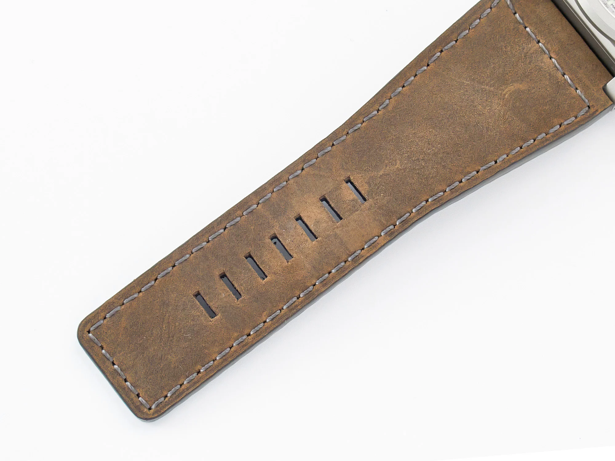 BR 03-94 Horolum Chronograph 1:1 Best Edition Brown Dial on Leather Strap Asia 7750