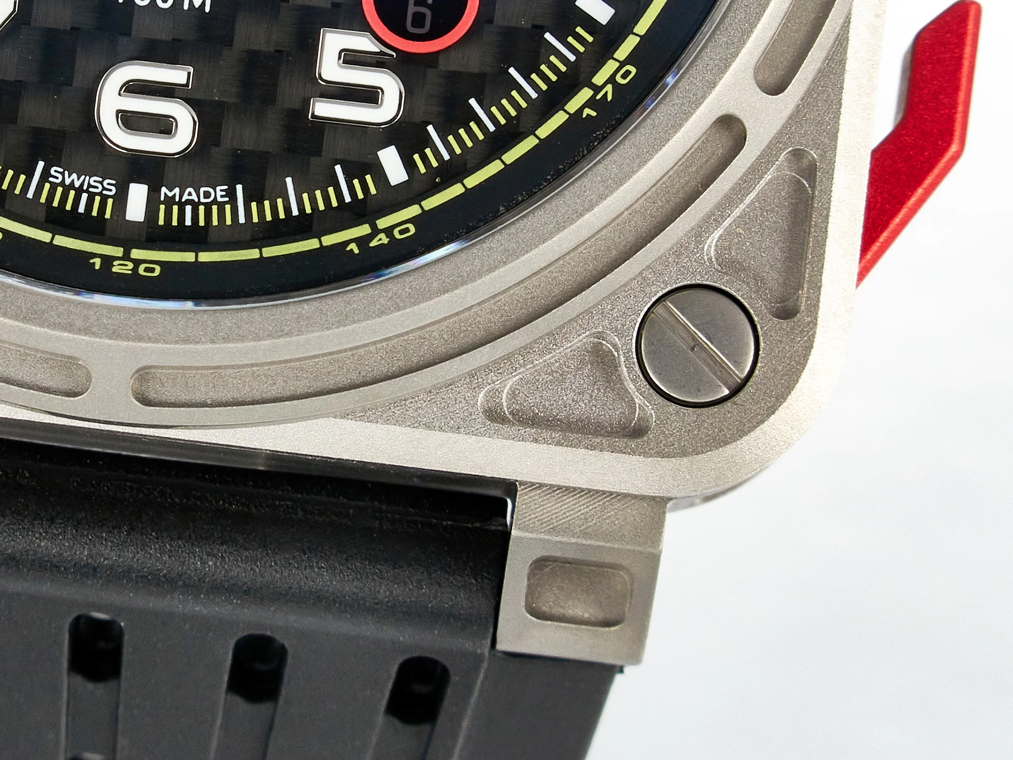 BR03-94 Chrono BRSF 1:1 Best Edition Carbon Dial on Black Rubber Strap A7750