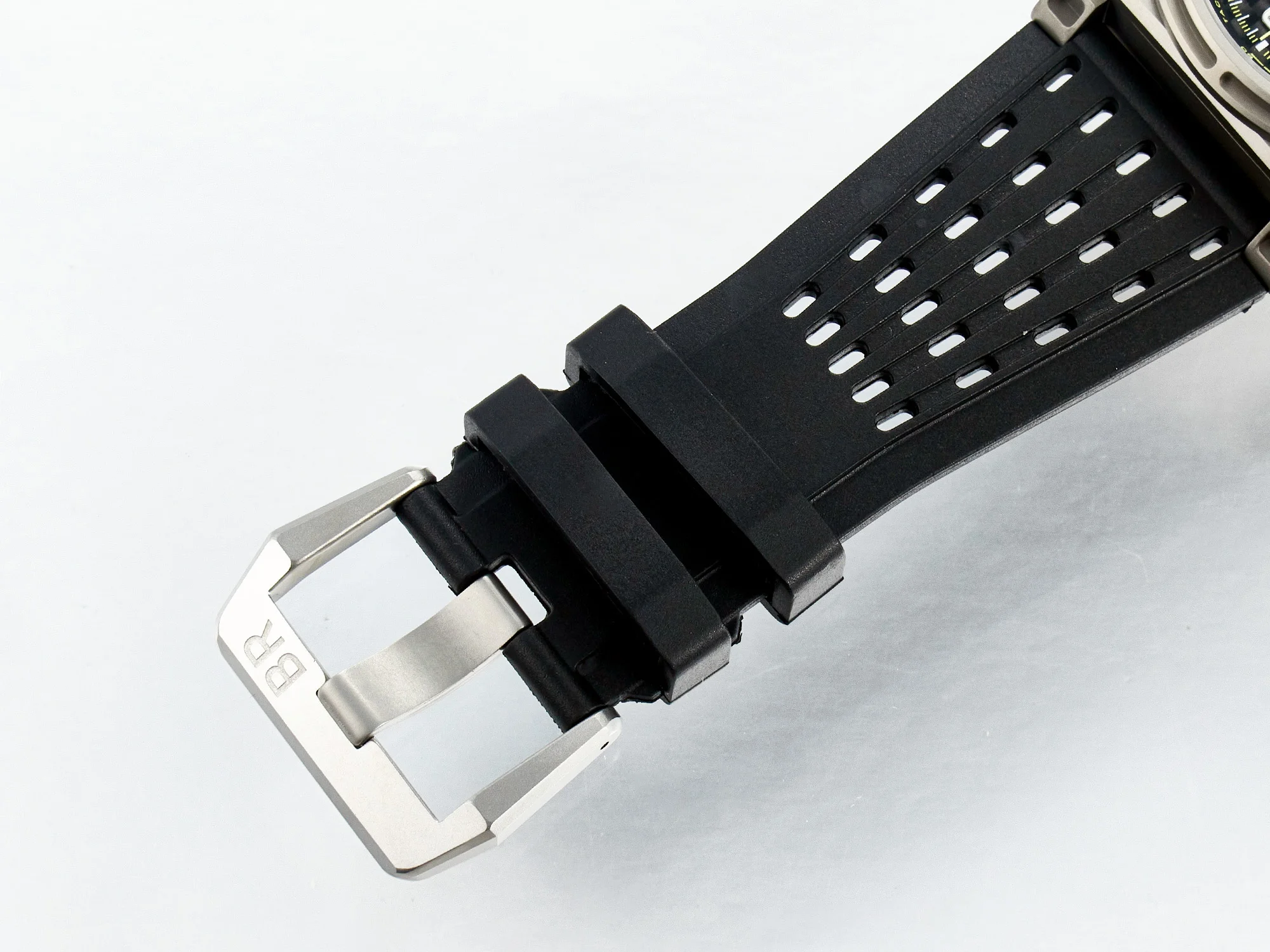 BR03-94 Chrono BRSF 1:1 Best Edition Carbon Dial on Black Rubber Strap A7750