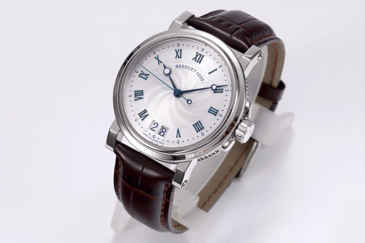 Breguet Marine Automatic Big Date 5817 Silver Dial Watch in Steel