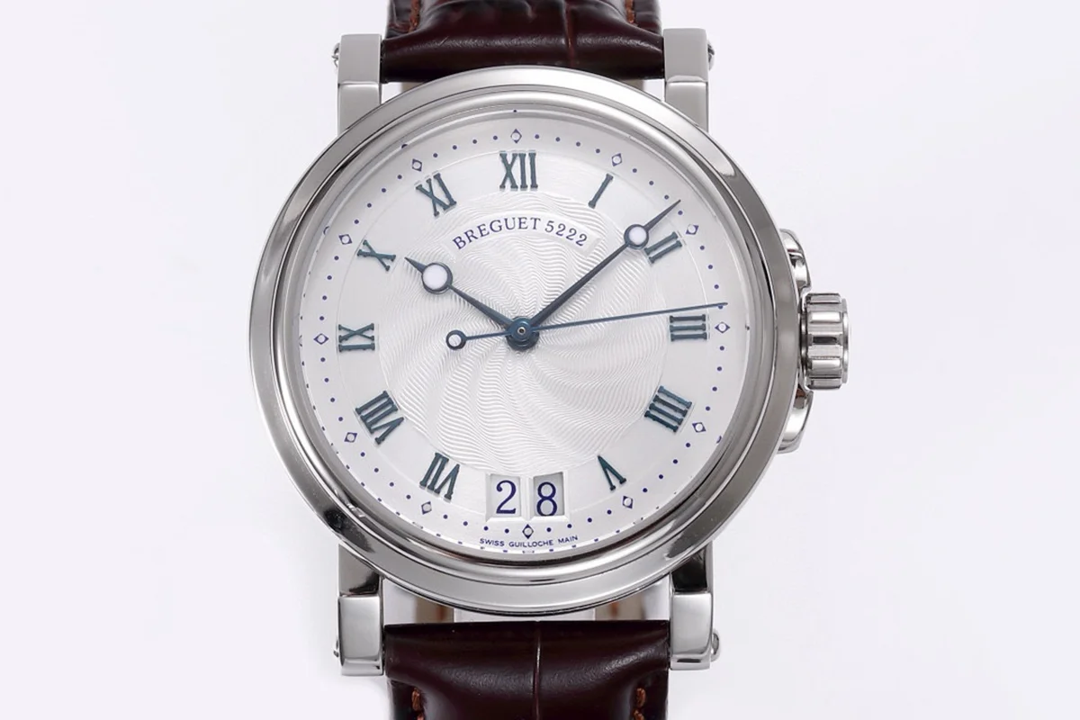 Breguet Marine Automatic Big Date 5817 Silver Dial Watch in Steel