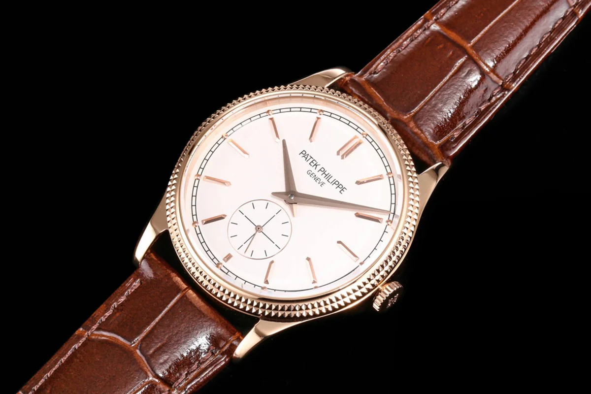 Calatrava 6119R White Dial in Pink Gold