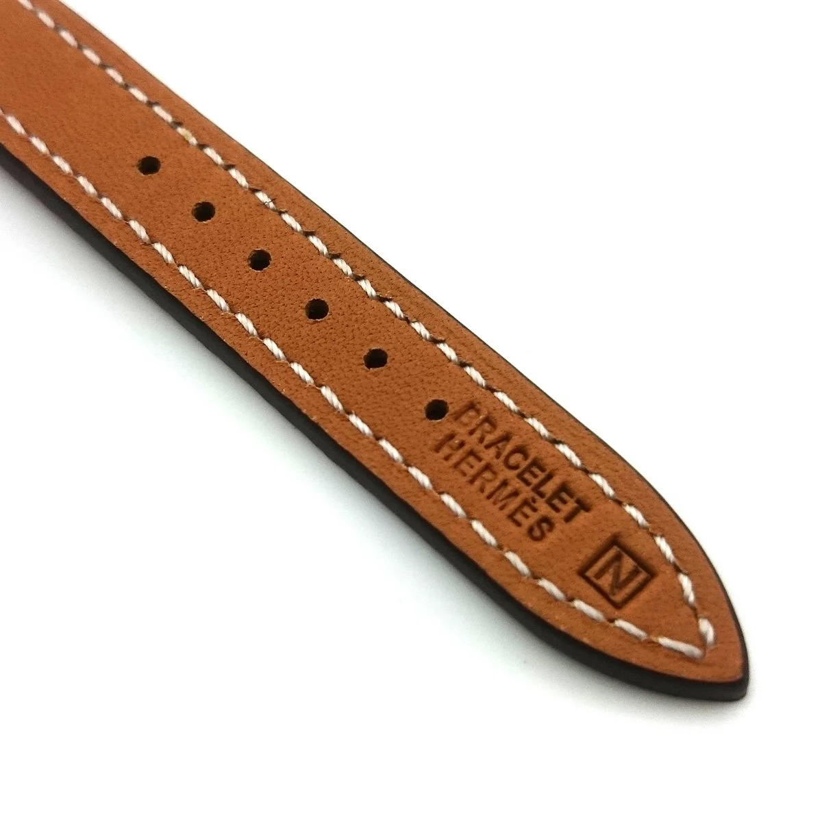 Cape Cod Tonneau Rose Gold on Blue Epsom Leather Strap