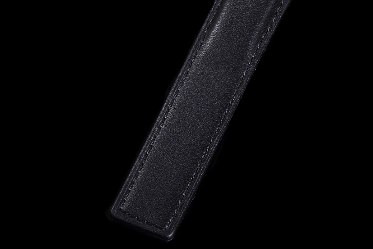 Carrera Chronograph 42 Black Dial on Leather Strap