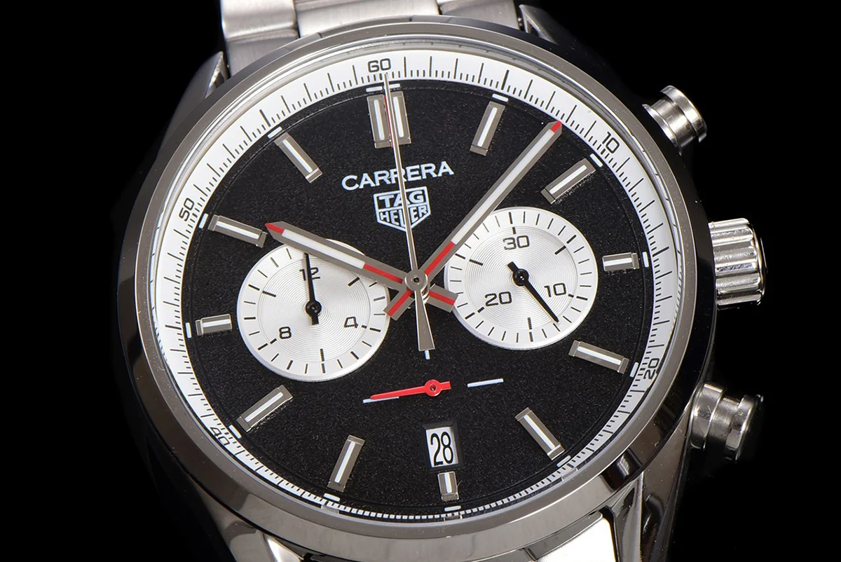 Carrera Chronograph 43 Black Dial