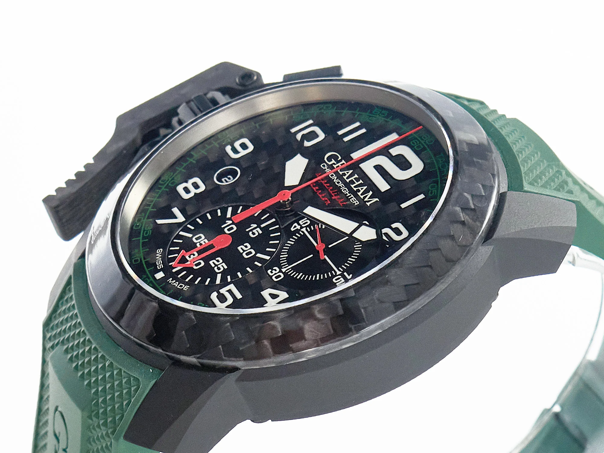 Chronofighter Superlight JKF 1:1 Best Edition on Green Rubber Strap A7750