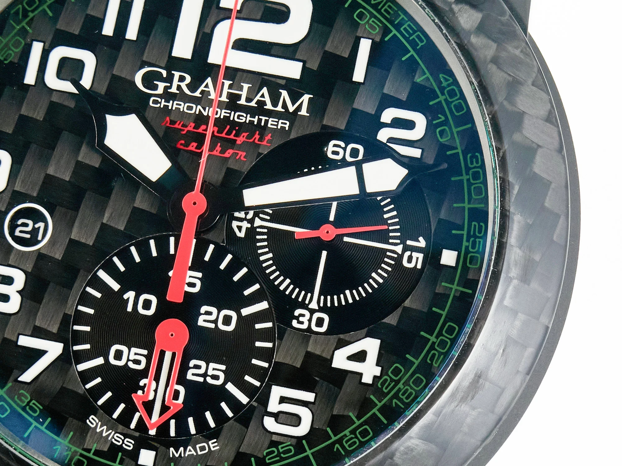 Chronofighter Superlight JKF 1:1 Best Edition on Green Rubber Strap A7750
