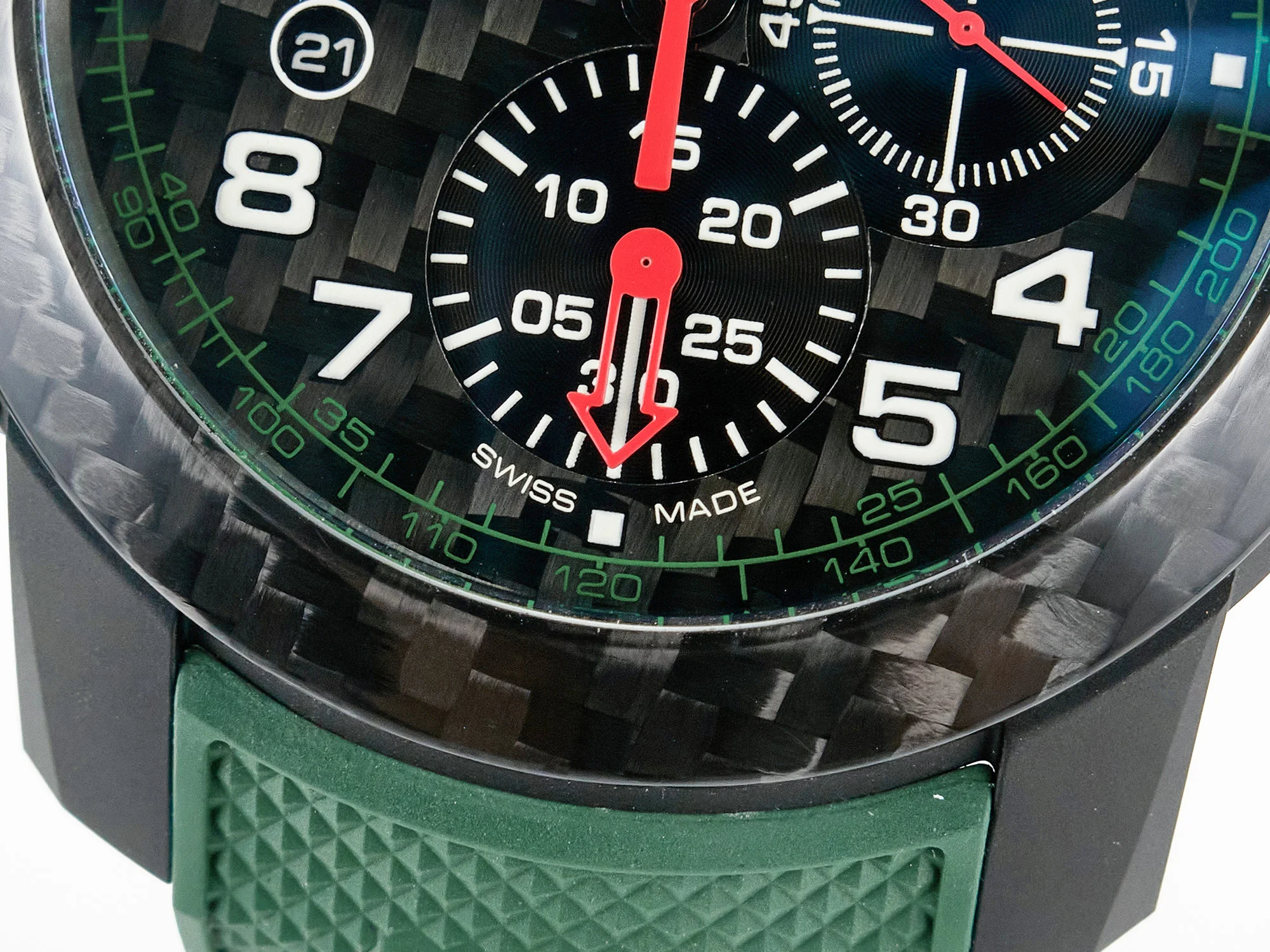 Chronofighter Superlight JKF 1:1 Best Edition on Green Rubber Strap A7750