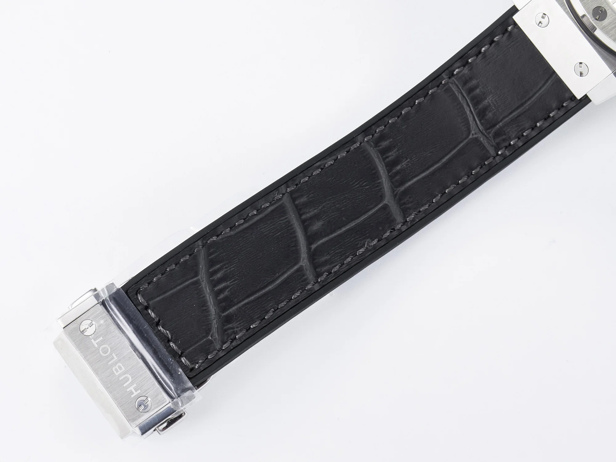 Classic Fusion 38mm SS JJF 1:1 Best Edition Gray Dial on Black Gummy Leather Strap