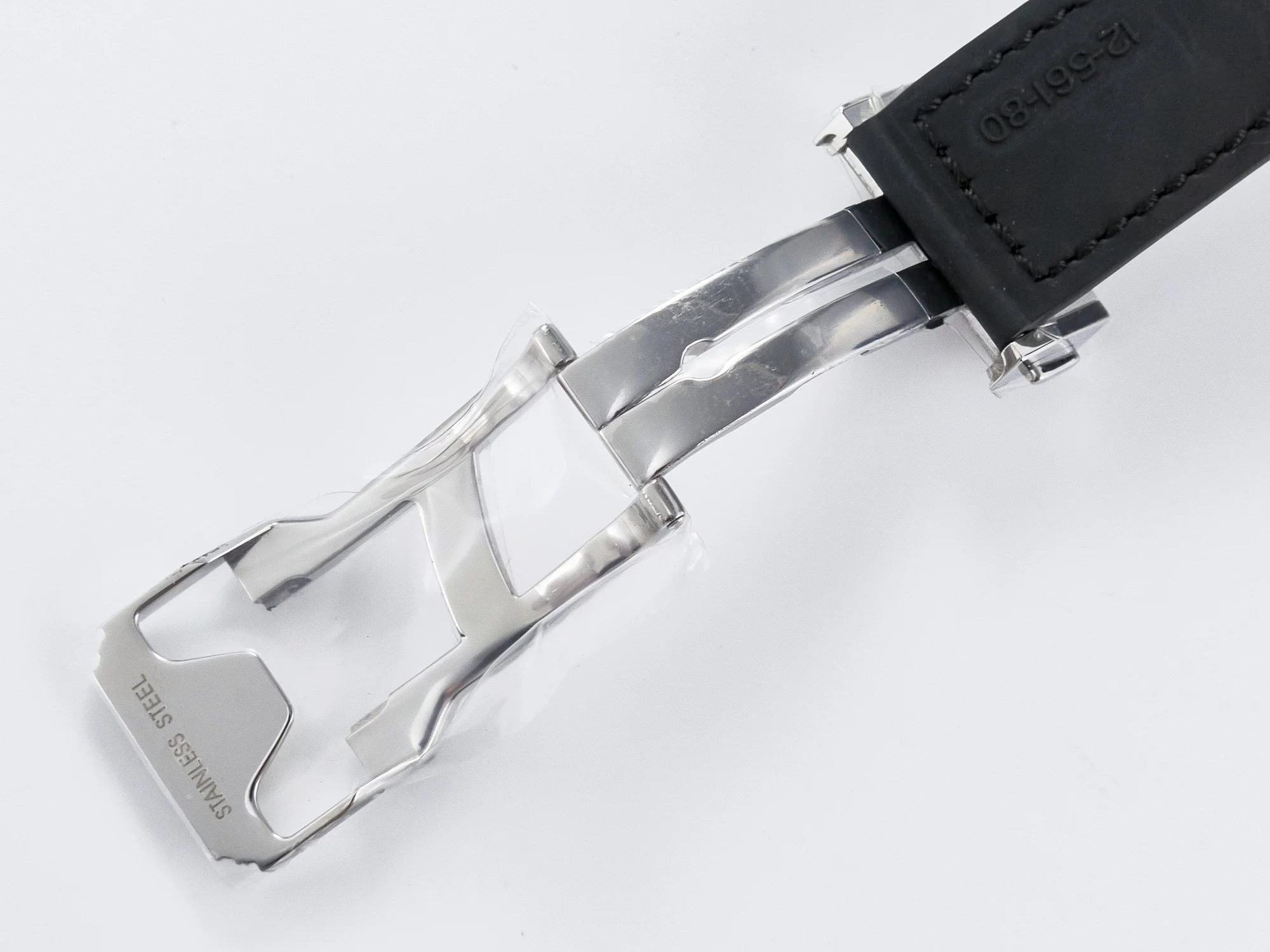 Classic Fusion 38mm SS JJF 1:1 Best Edition Gray Dial on Black Gummy Leather Strap