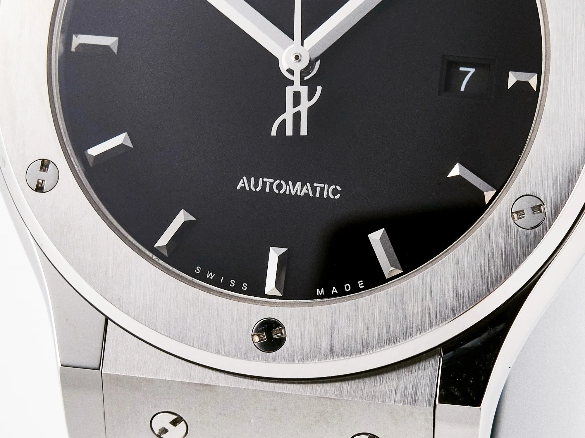 Classic Fusion 42mm SS JJF 1:1 Best Edition Black Dial on Black Gummy Leather Strap