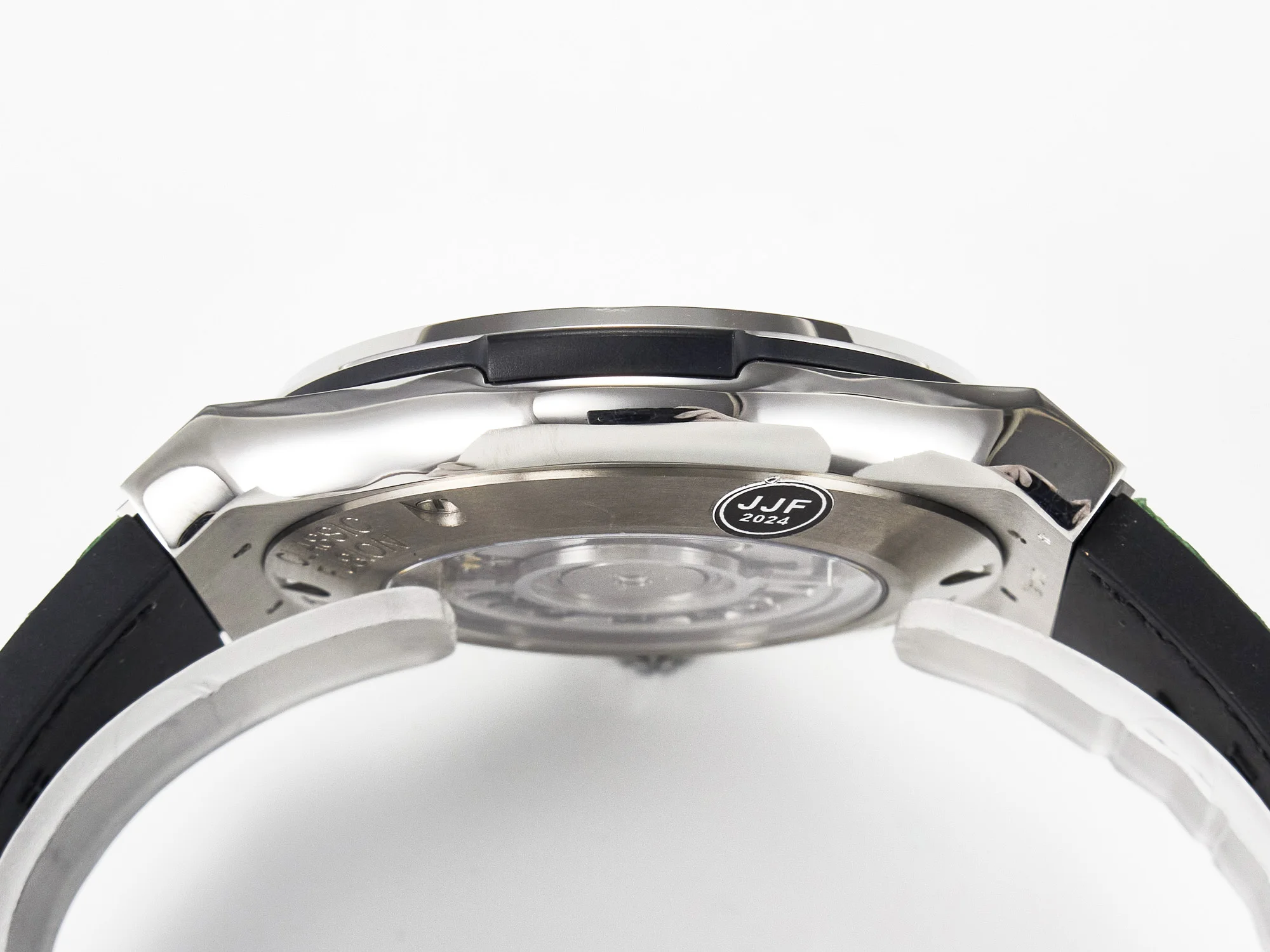 Classic Fusion 42mm SS JJF 1:1 Best Edition Green Dial on Green Gummy Leather Strap