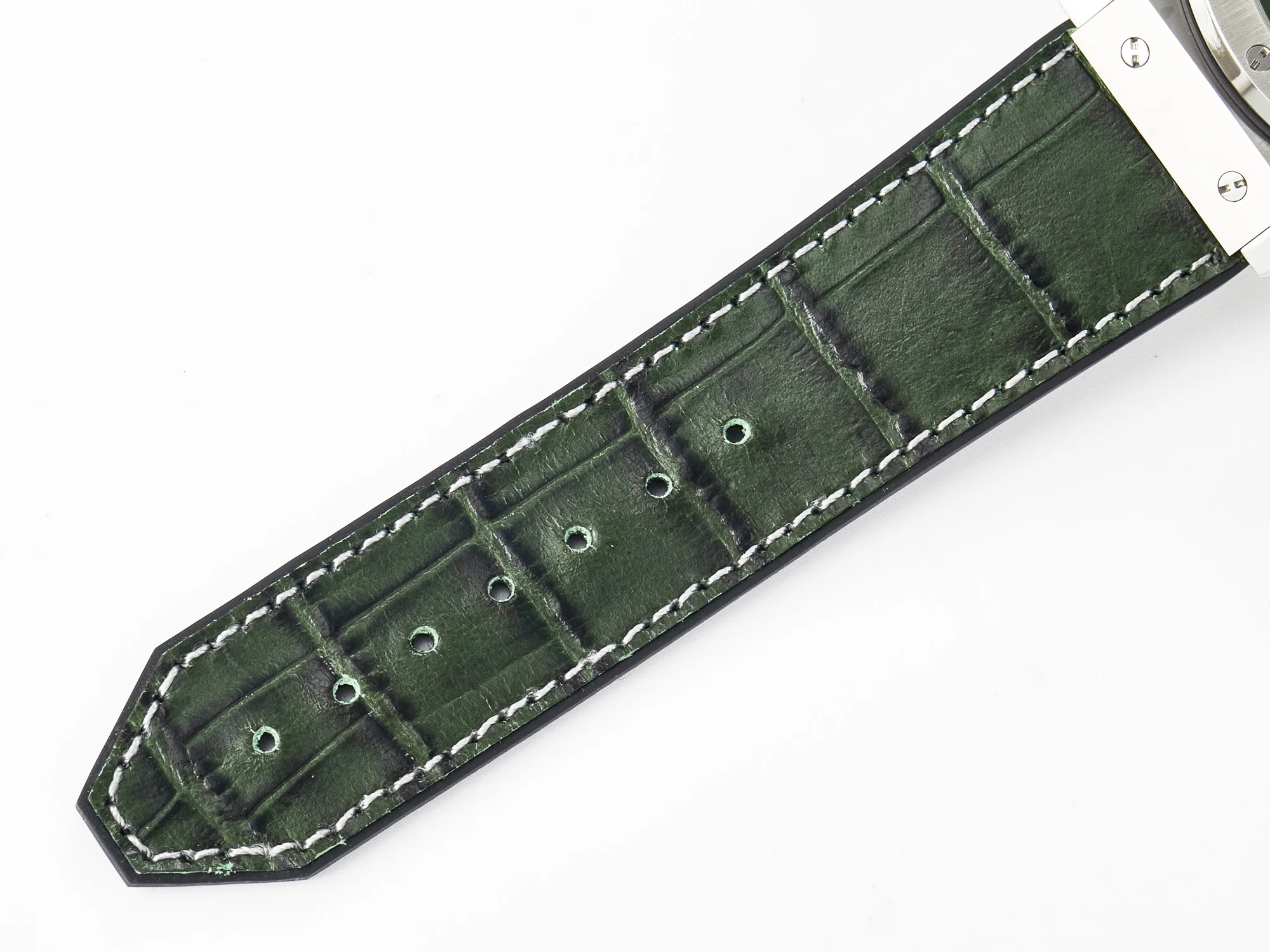 Classic Fusion 42mm SS JJF 1:1 Best Edition Green Dial on Green Gummy Leather Strap