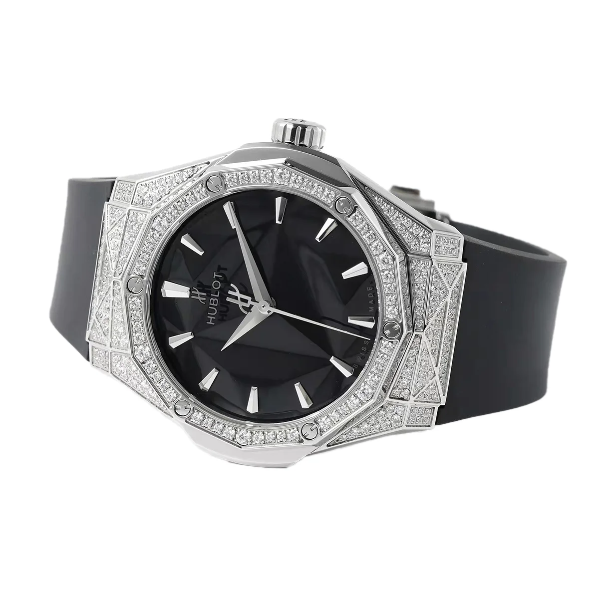 Classic Fusion Orlinski Titanium Alternative Pave 40mm Black Dial