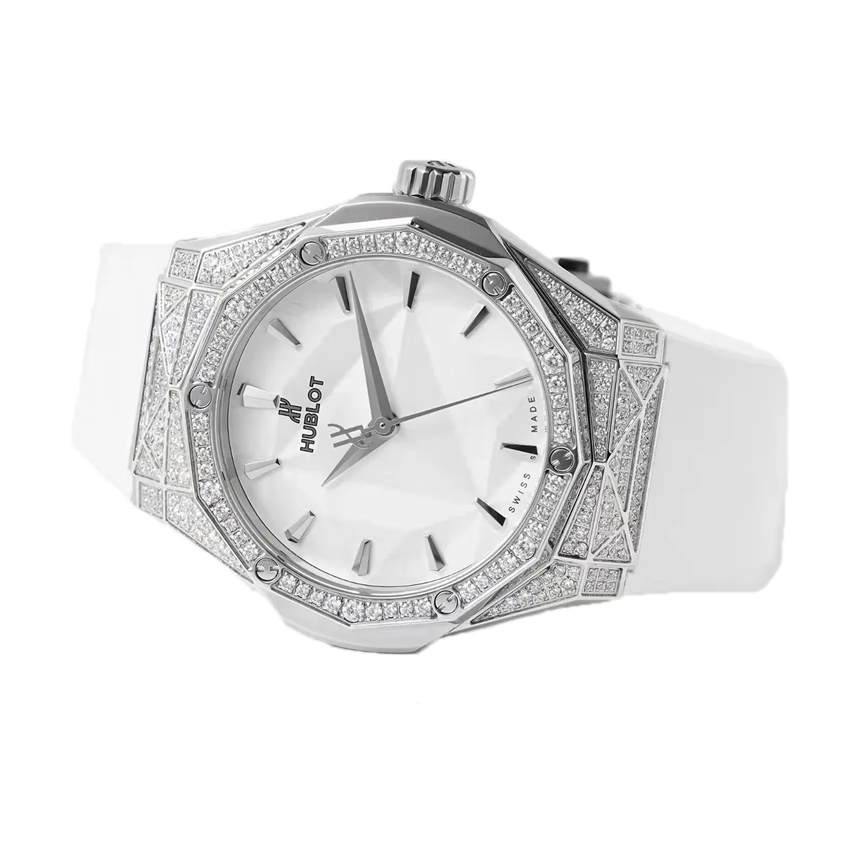 Classic Fusion Orlinski Titanium White Alternative Pave 40mm White Dial