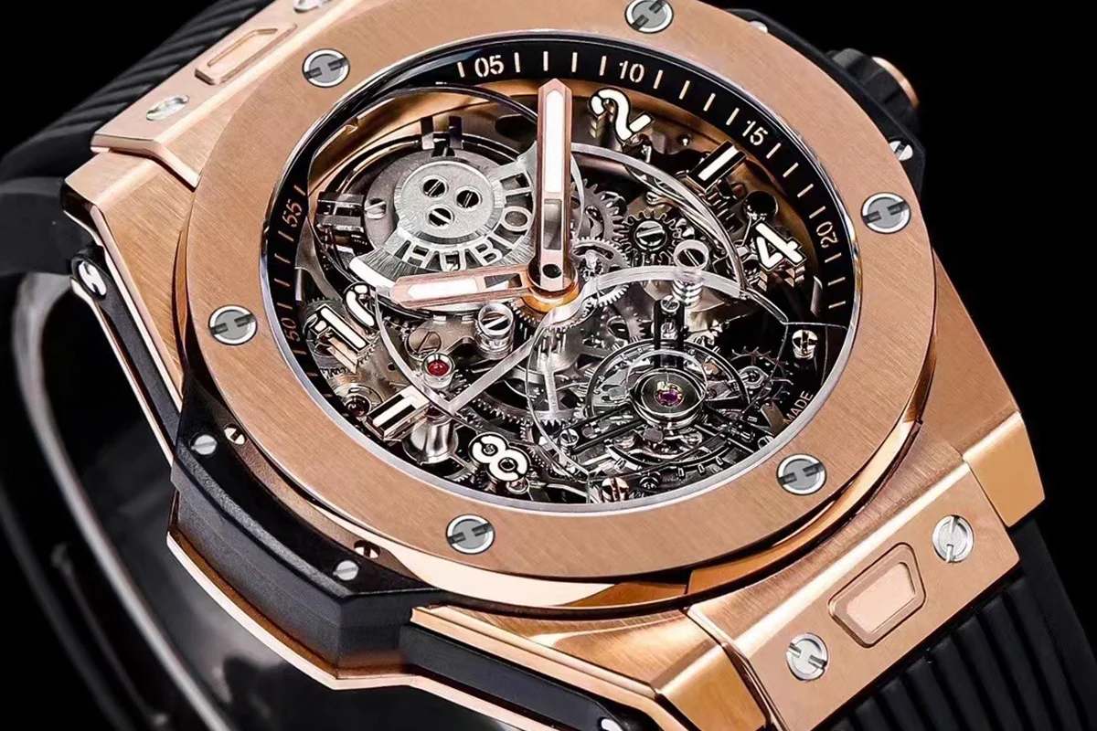 Classic Fusion Tourbillon 45mm Skeleton Dial in Rose Gold
