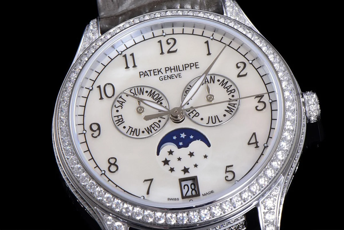 Complications 4948G Annual Calendar Moonphase MOP Dial in White Gold on Leather Strap