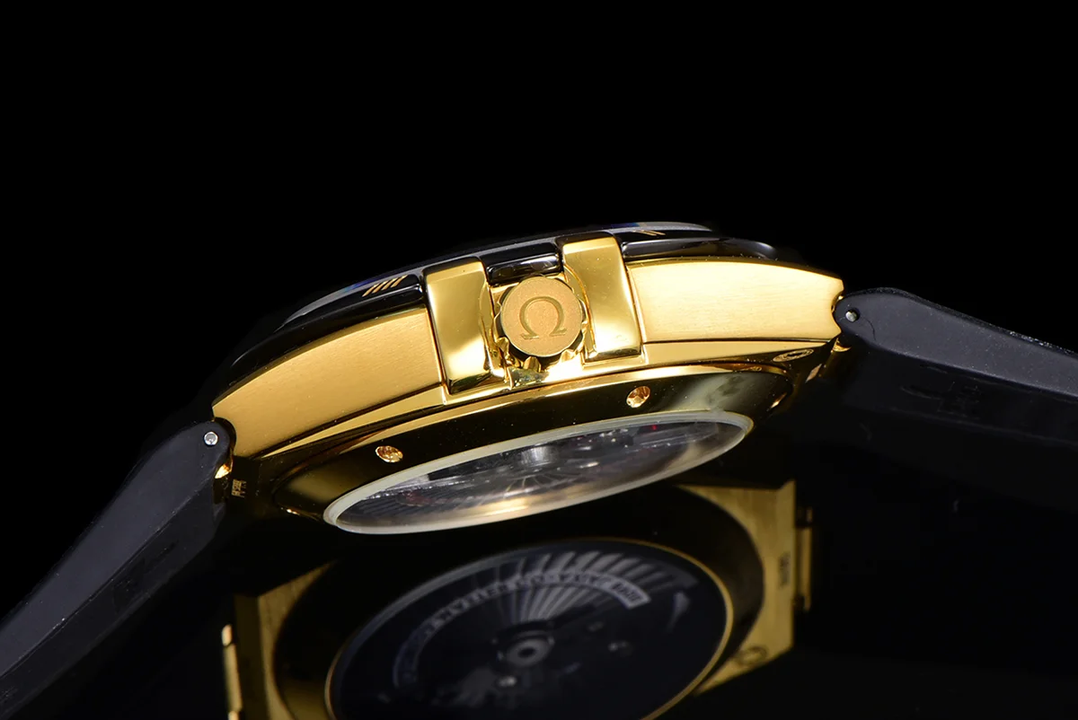 Constellation Co-Axial Master Chronometer 41mm Black Dial in Yellow Gold