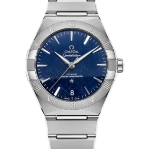 Constellation Co-Axial Master Chronometer 41mm Blue Meteorite Dial on Bracelet
