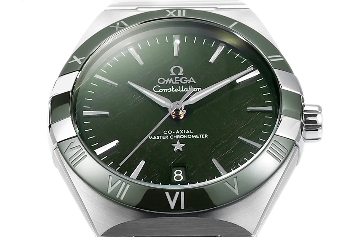 Constellation Co-Axial Master Chronometer 41mm Green Dial with Ceramic Bezel on Bracelet