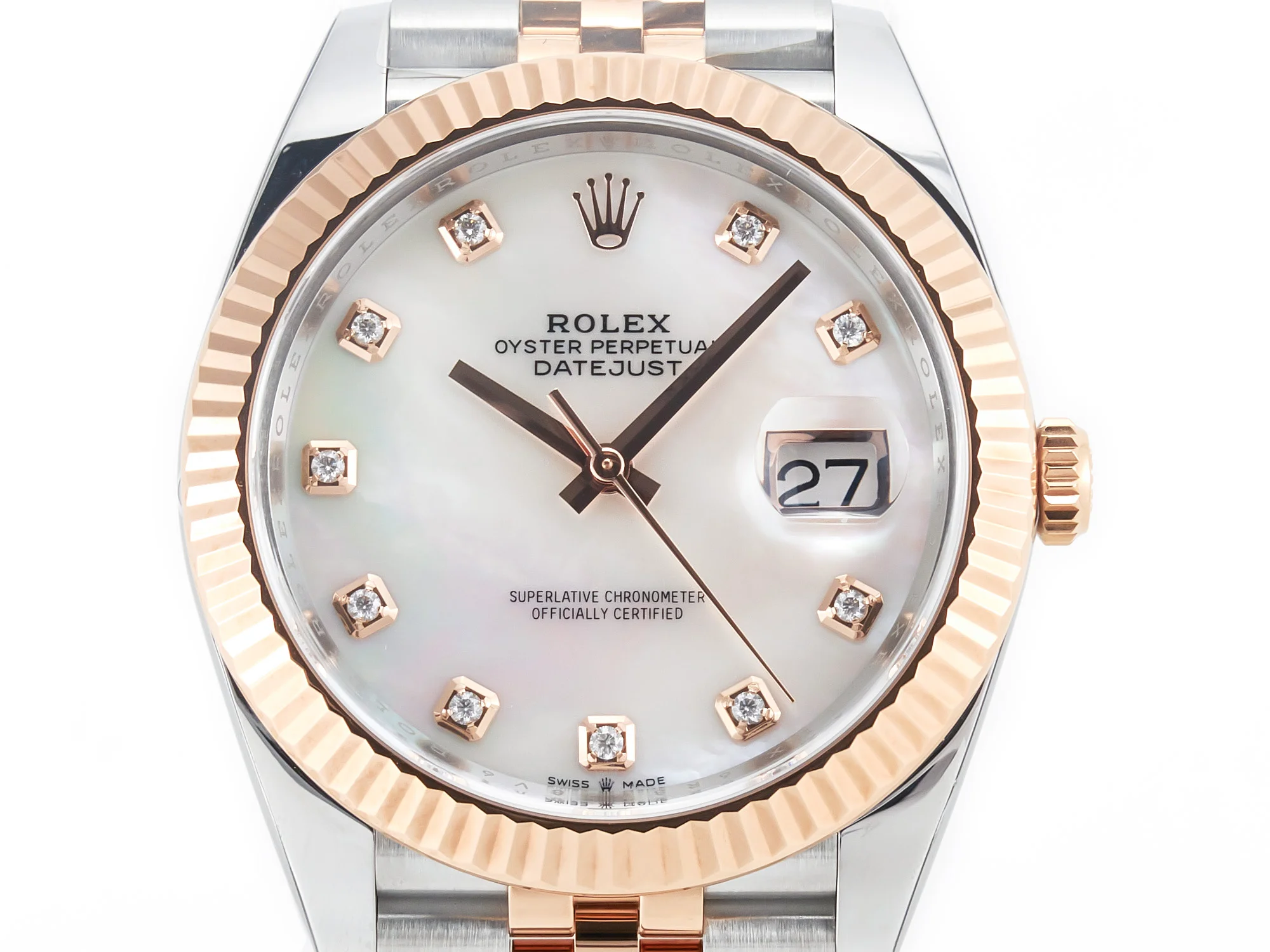 Datejust 126331 41mm 904L SS/RG Clean 1:1 Best Edition MOP Diamond Dial on Jubilee Bracelet VR3235