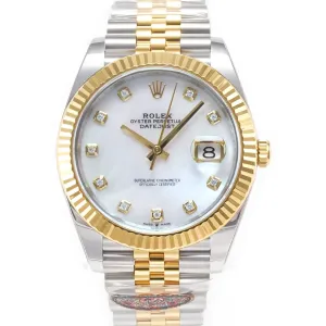 Datejust 126331 41mm 904L SS/YG Clean 1:1 Best Edition MOP Diamond Dial on Jubilee Bracelet VR3235