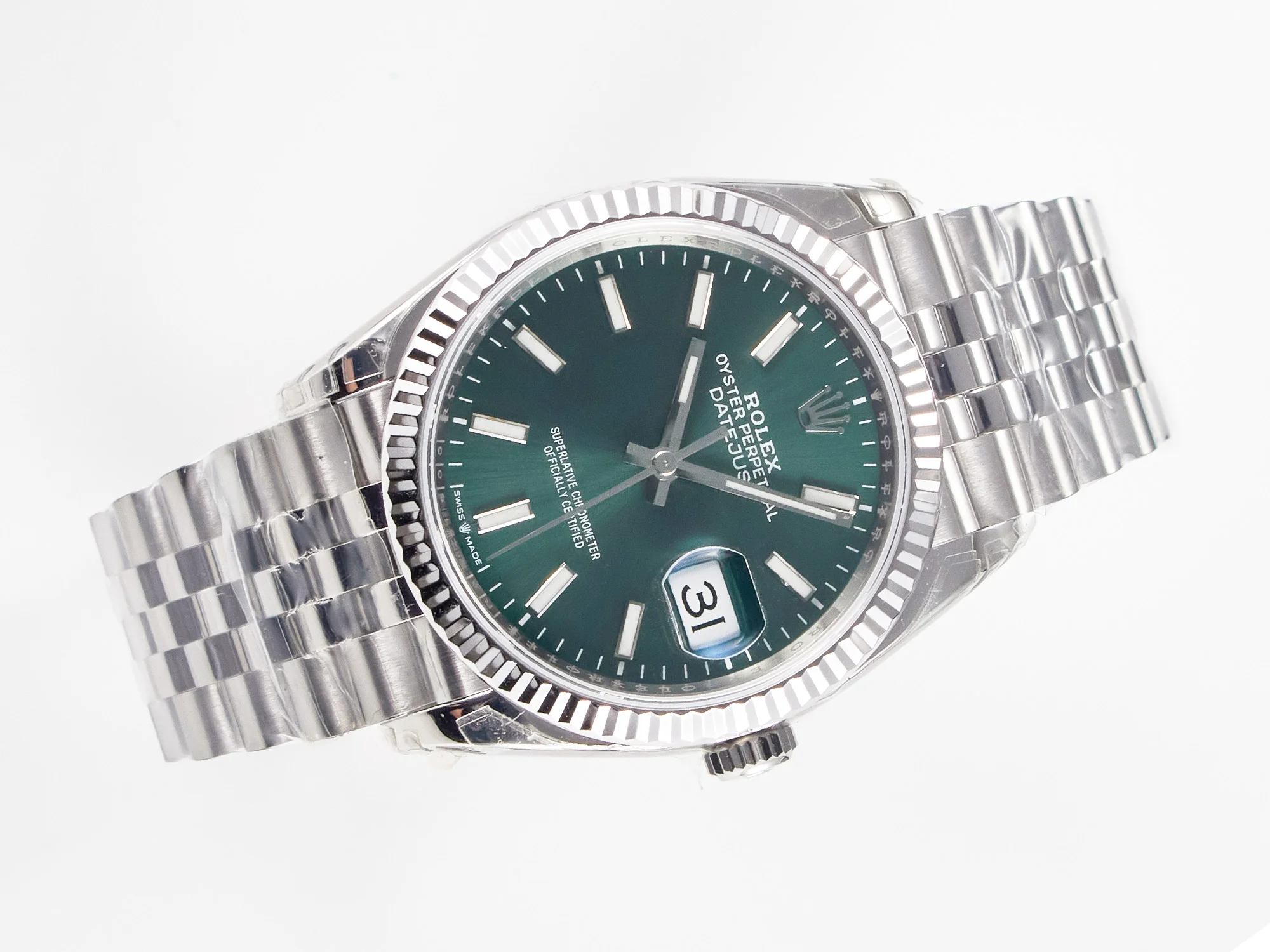 DateJust 36 126200 904L SS VSF 1:1 Best Edition Green Dial on Jubilee Bracelet VS3235
