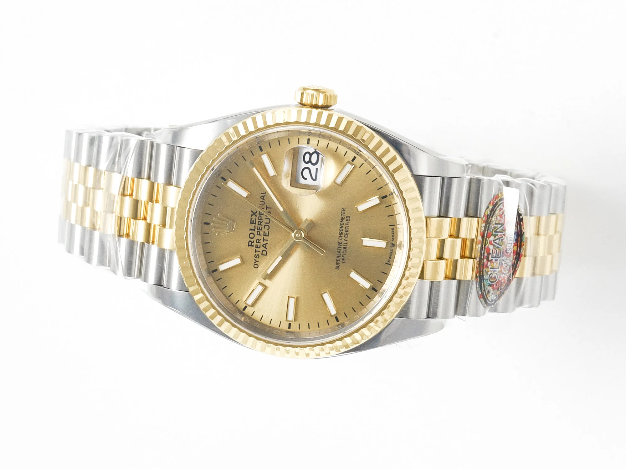 DateJust 36 126233 Clean 1:1 Best Edition 904L Steel YG Stick Dial on SS/YG Jubilee Bracelet VR3235