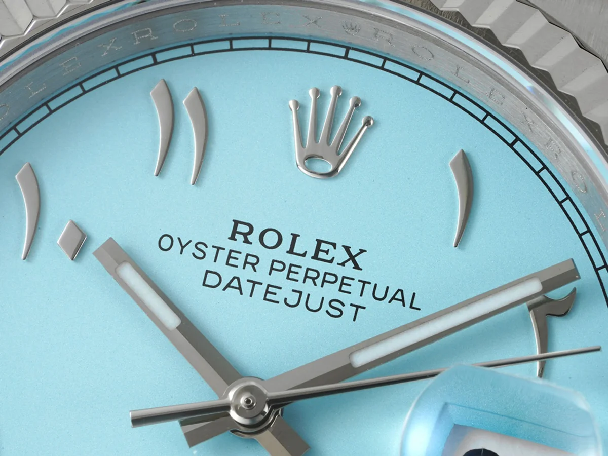Datejust 36 126234 Blue Tiffany Dial with Arabic Numerals in Steel