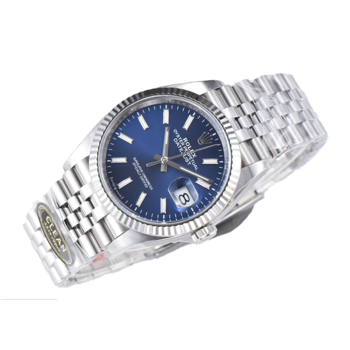 Datejust 36 126234 Bright Blue Dial with Stick Marker in Steel in Jubilee Bracelet