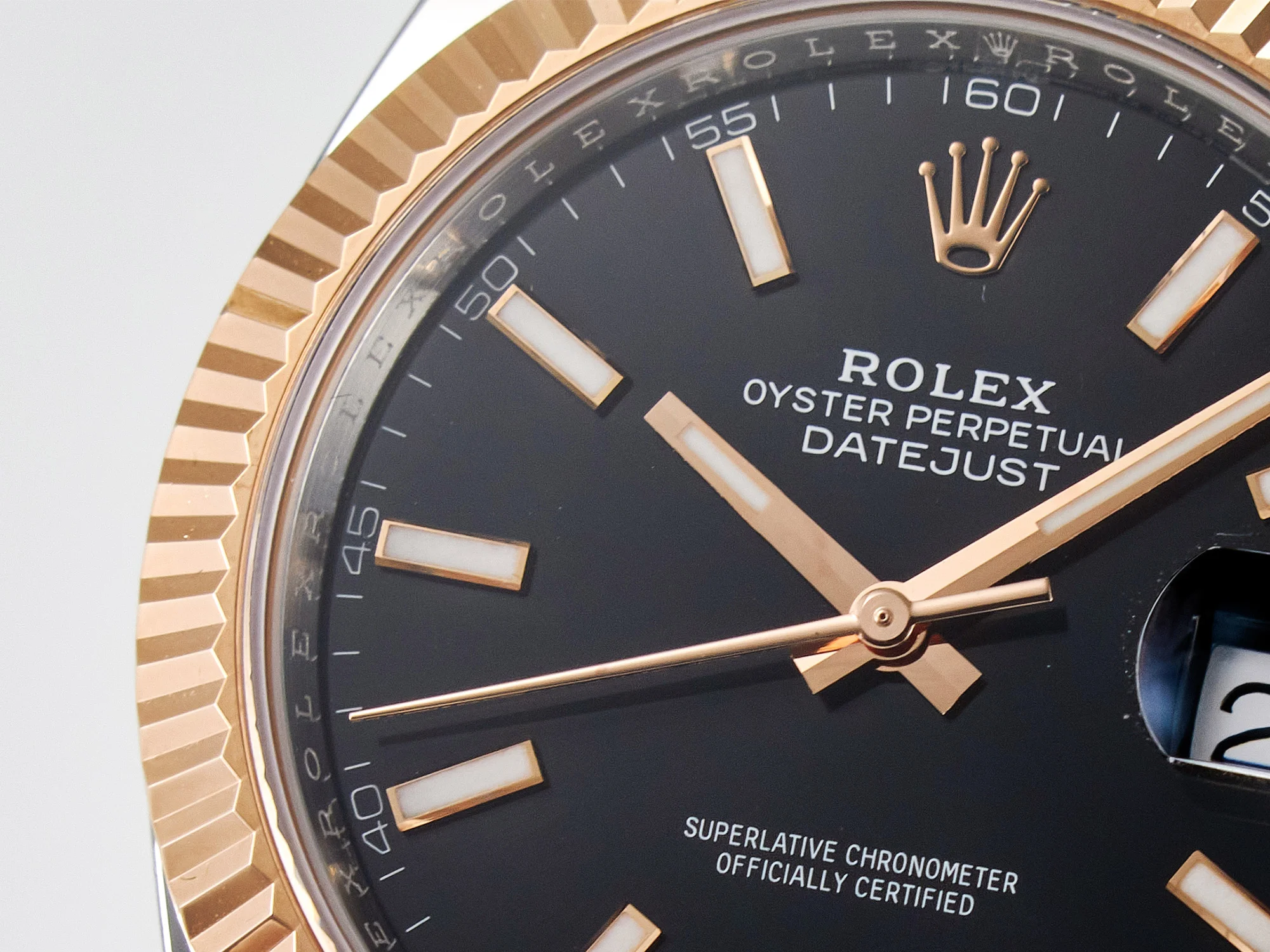 DateJust 41 126331 ARF 1:1 Best Edition 904L Steel Black Dial on SS/RG Oyster Bracelet SH3235(Gain Weight)