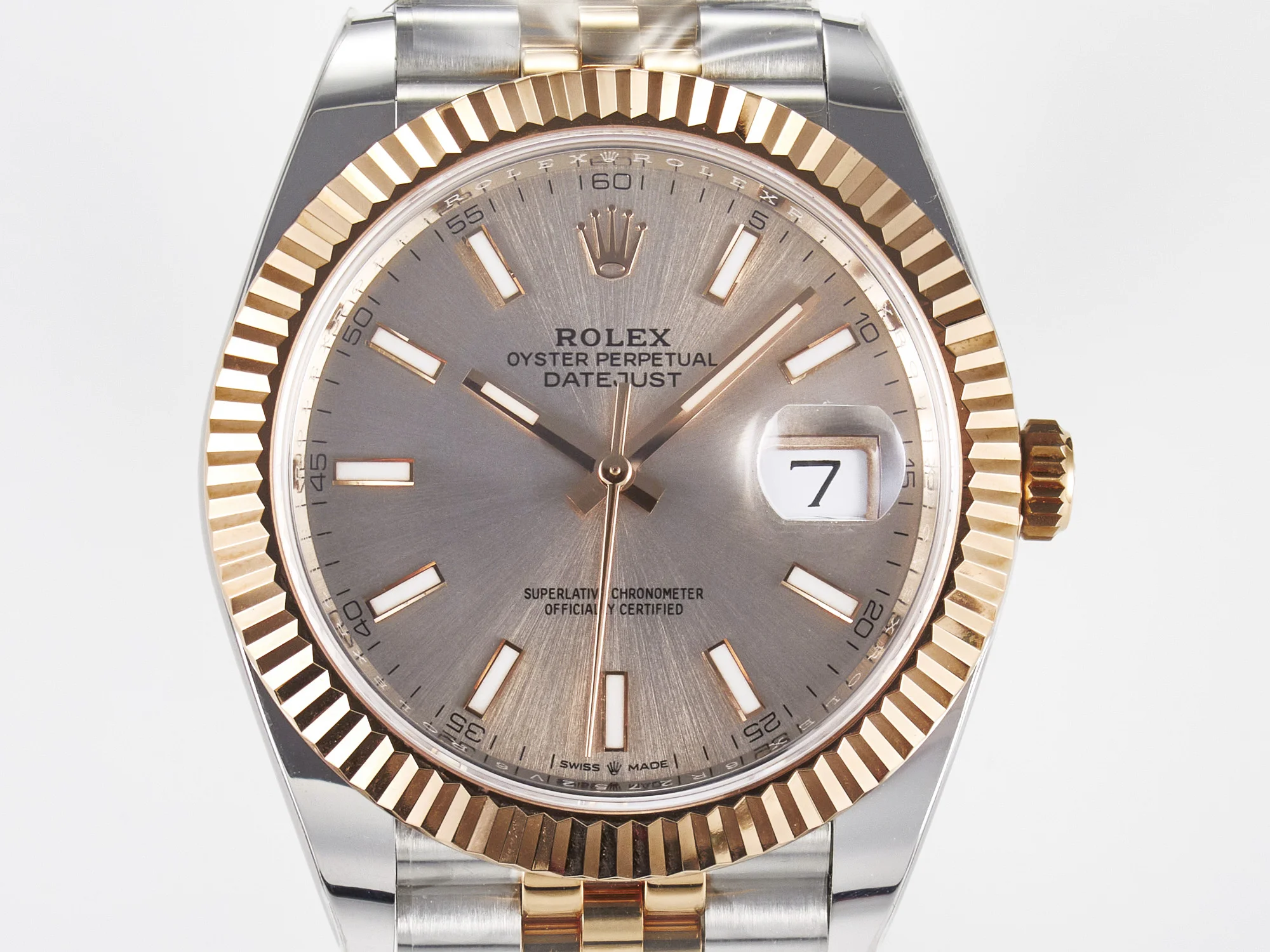 DateJust 41 126331 ARF 1:1 Best Edition 904L Steel RG Dial on SS/RG Jubilee Bracelet SH3235(Gain Weight)
