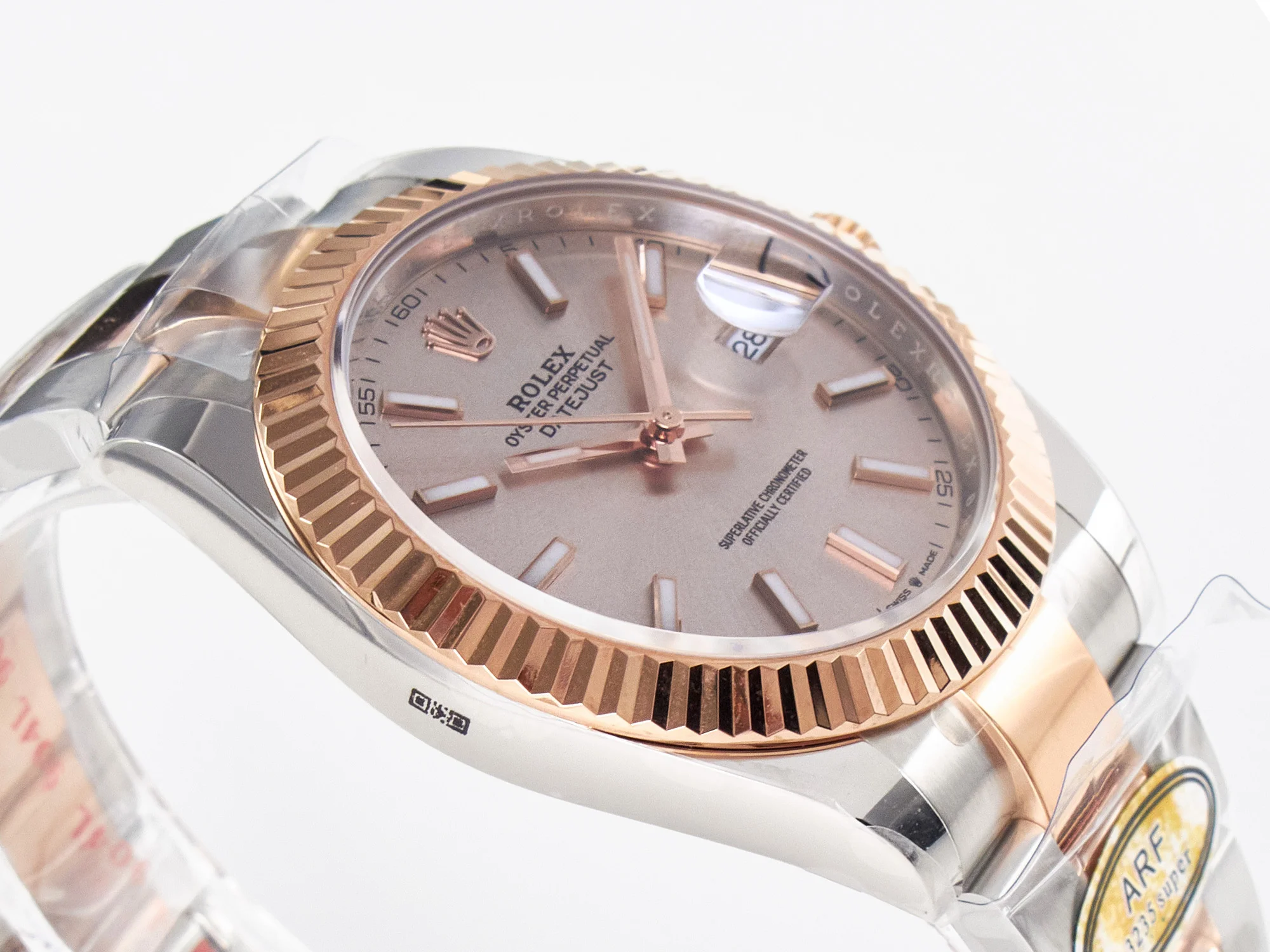 DateJust 41 126331 ARF 1:1 Best Edition 904L Steel RG Dial on SS/RG Oyster Bracelet SH3235(Gain Weight)