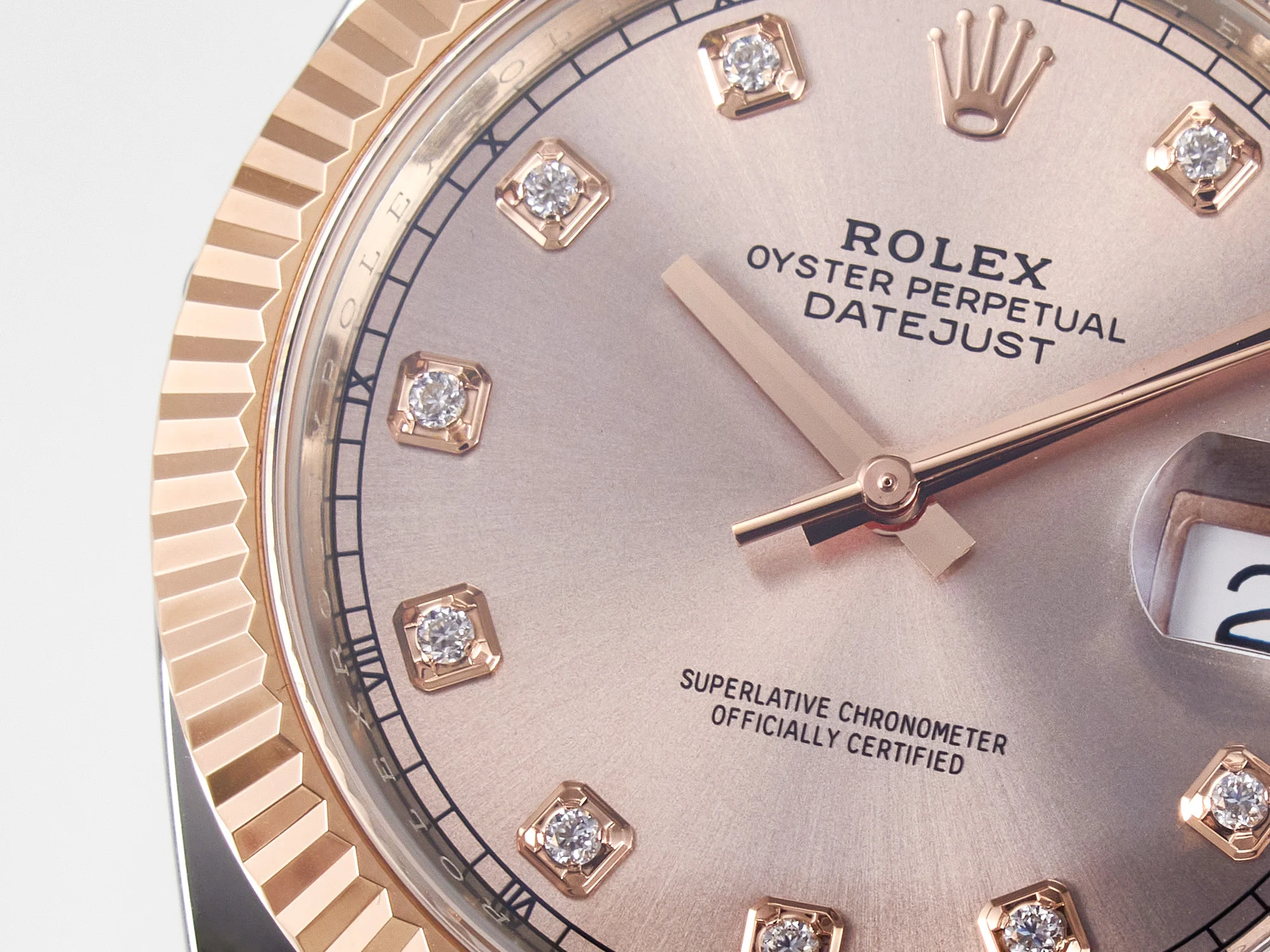 DateJust 41 126331 ARF 1:1 Best Edition 904L Steel RG Diamonds Dial on SS/RG Jubilee Bracelet SH3235(Gain Weight)