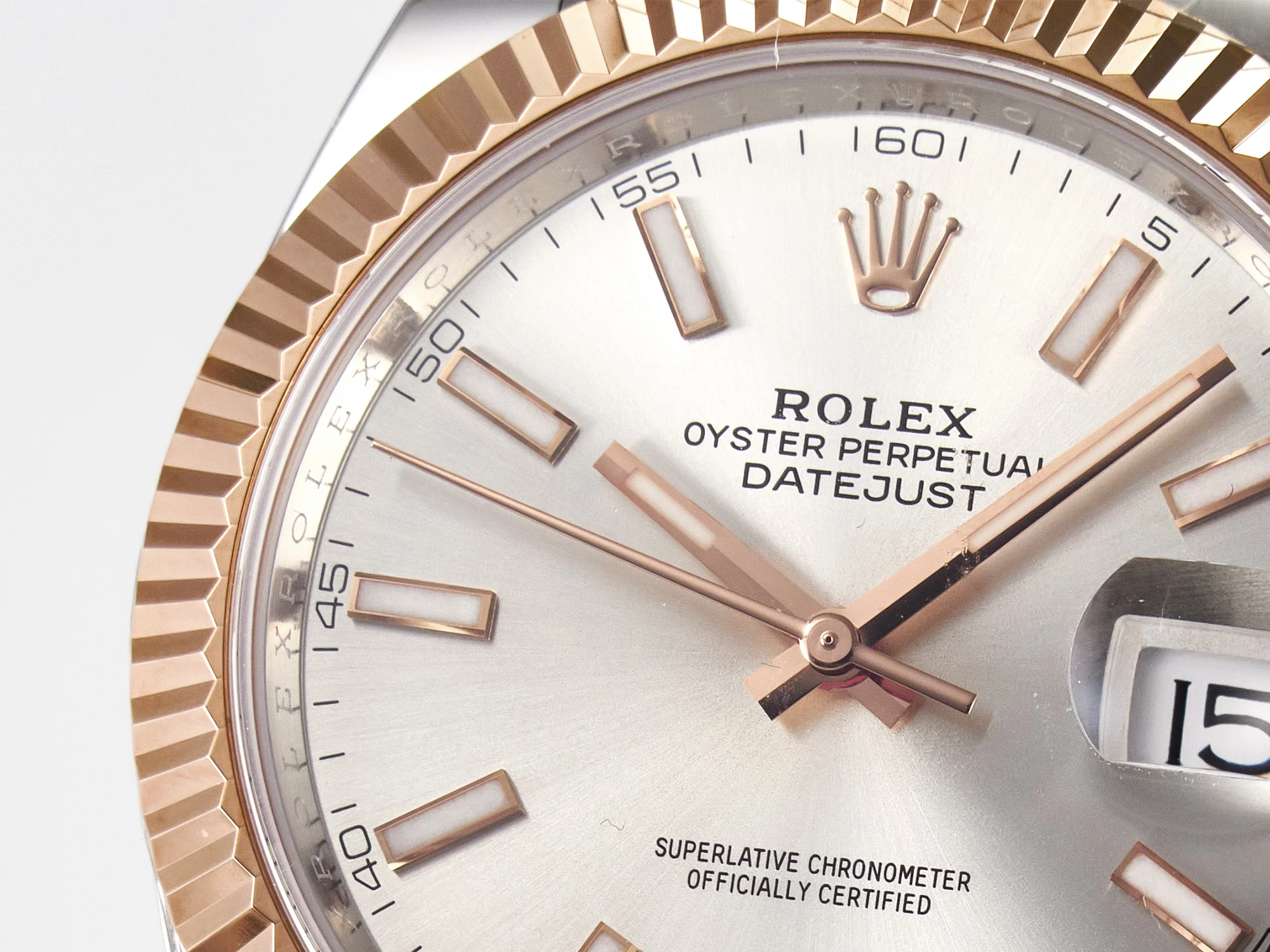 DateJust 41 126331 ARF 1:1 Best Edition 904L Steel Silver Dial on SS/RG Oyster Bracelet SH3235(Gain Weight)