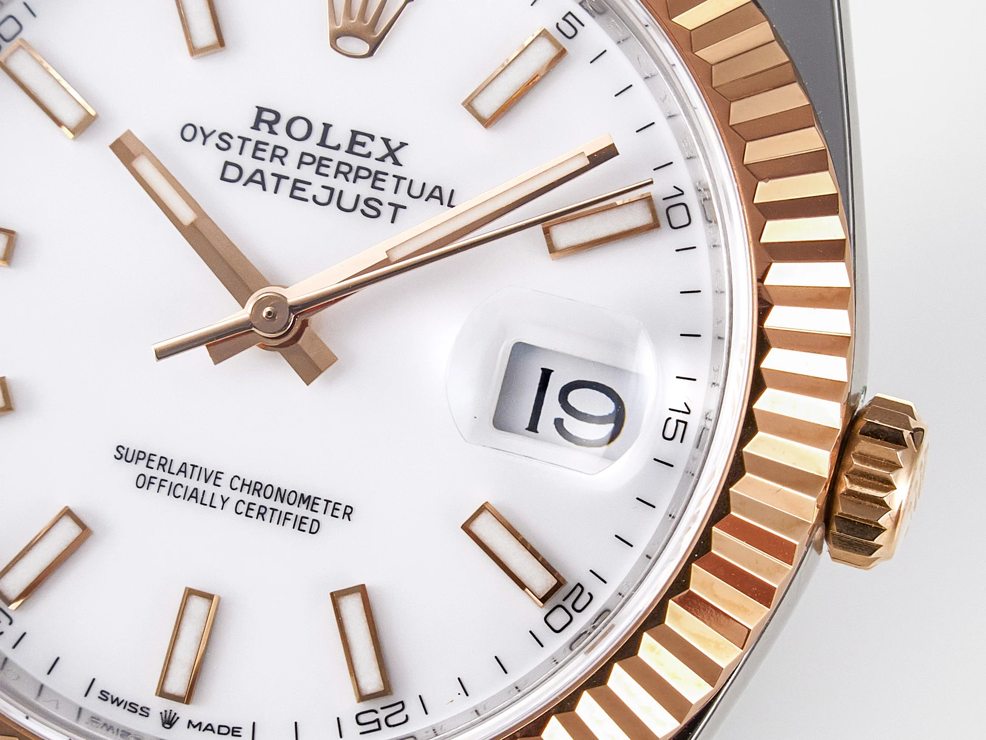DateJust 41 126331 ARF 1:1 Best Edition 904L Steel White Dial on SS/RG Oyster Bracelet SH3235(Gain Weight)