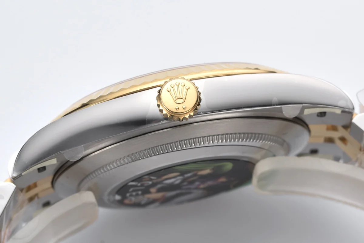 Datejust 41 126333 Champagne Motif Dial Stick Markers in Yellow/Steel on Jubilee Bracelet