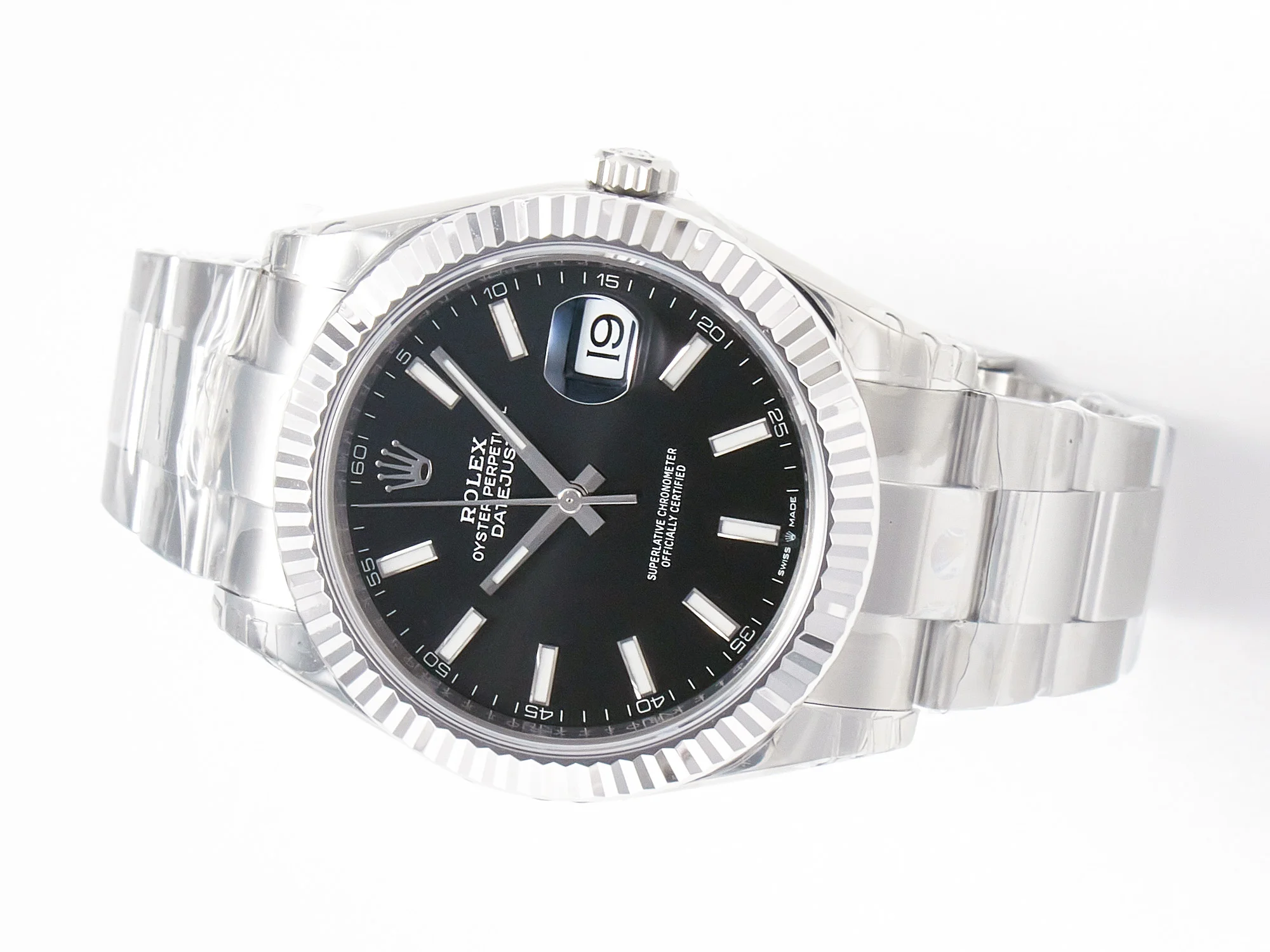 DateJust 41 126334 904L SS VSF 1:1 Best Edition Black Dial on Oyster Bracelet VS3235 V2 (133g)