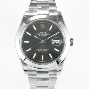 DateJust 41 126334 904L SS VSF 1:1 Best Edition Gray Dial on Oyster Bracelet VS3235