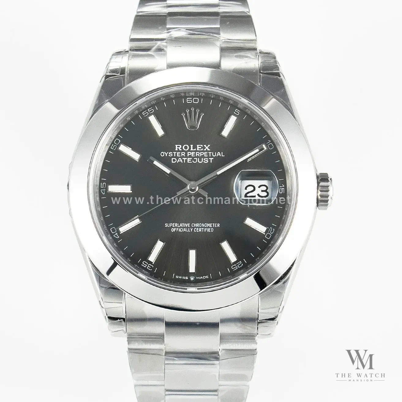 DateJust 41 126334 904L SS VSF 1:1 Best Edition Gray Dial on Oyster Bracelet VS3235